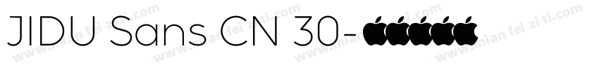 JIDU Sans CN 30字体转换
